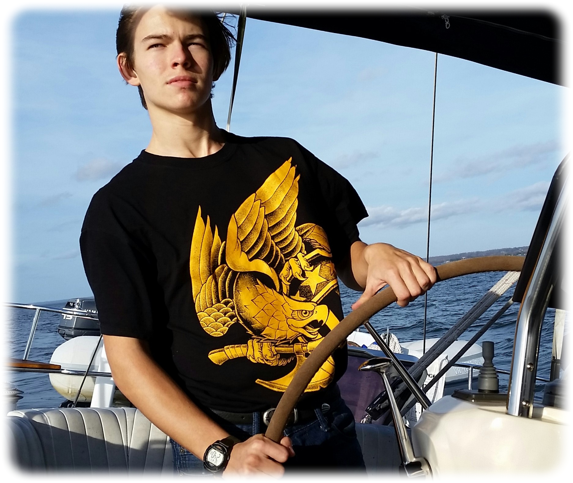 Elliott at the Helm of Nalani